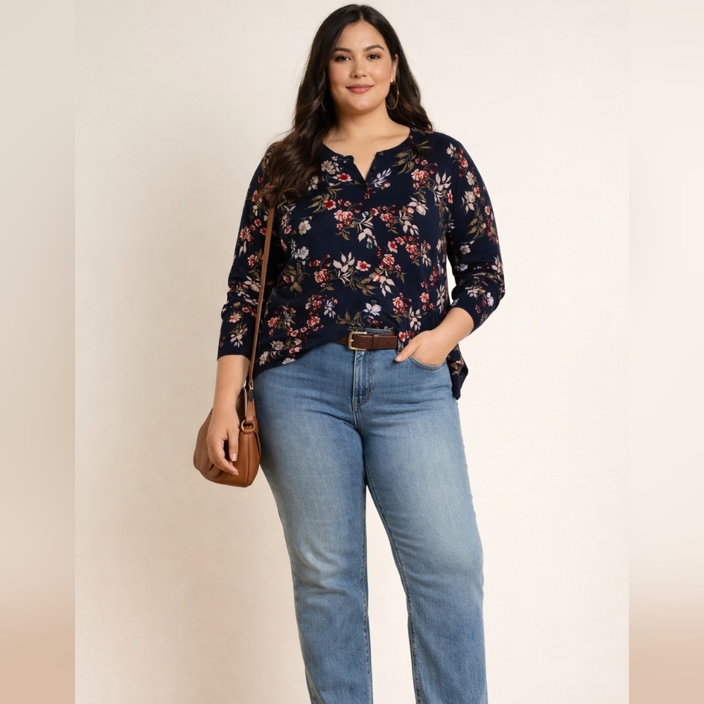 Lord & Taylor Floral Cardigan